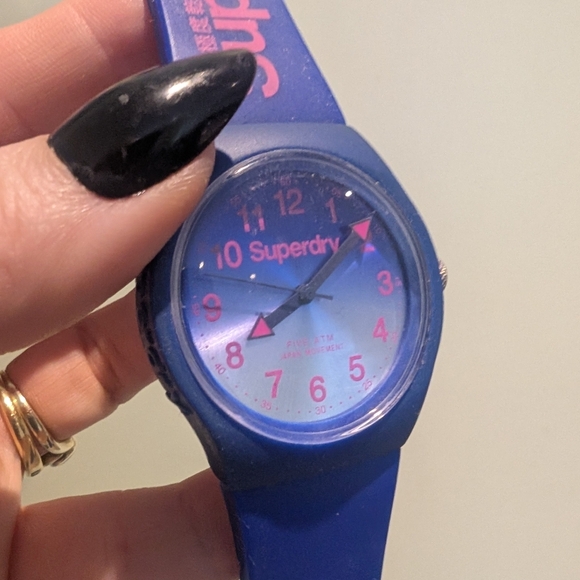 Superdry Navy and Magenta Smartwatch - Picture 8 of 10